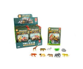 Obrázek z Zvířátka divoká figurky set 10ks 6cm, na kartě (12) 